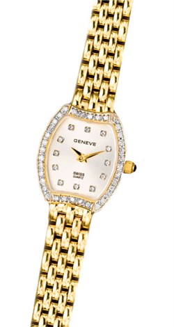 Diamond Geneve Watch - 14k Diamond Swiss Geneve Watch