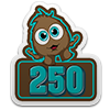 Click Your Face Off 250 Badge